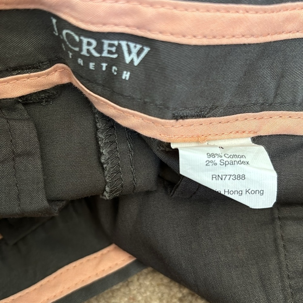 Price is firm J. CREW Stretch Gray Bermuda Shorts Size 4 - Picture 6 of 7
